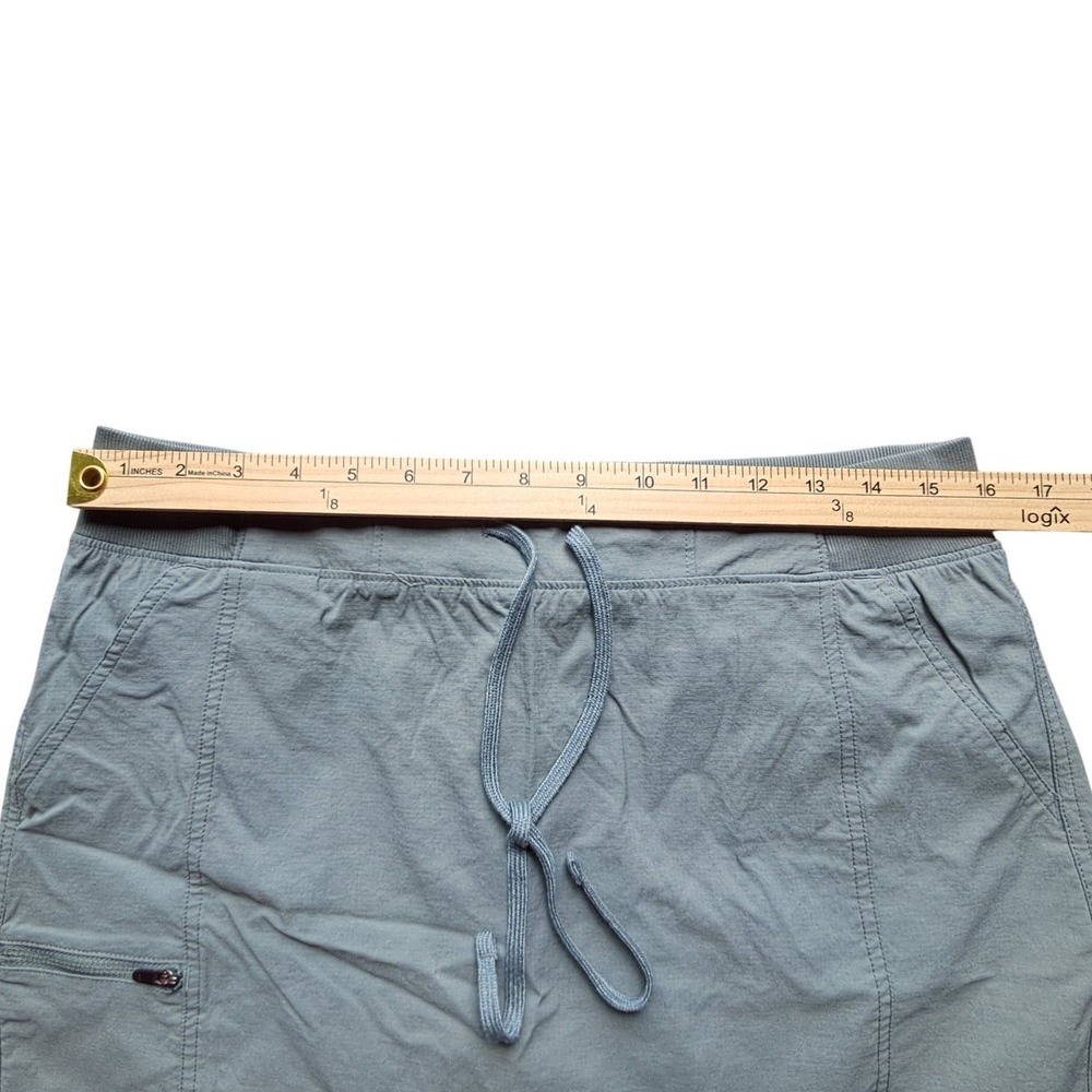 Eddie Bauer Travex Skort Womens Large "Olive" Gray Blue Hiking Travel Active - Picture 4 of 8